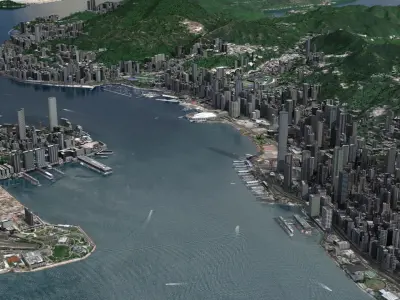 China Hong Kong 3D model