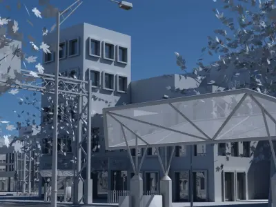 3D City Street 3D model