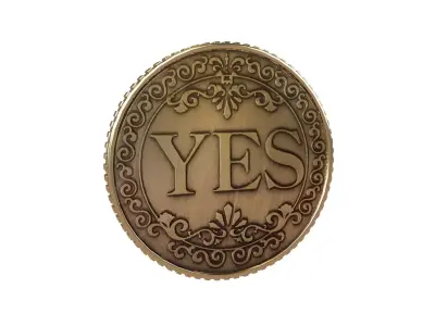 Lucky Coin v1 001 Low-poly 3D model