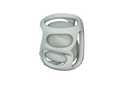 SciFi Shape Object Low Poly Low-poly 3D model 5