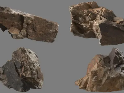  Essential 3D Scanned Rocks Collection 