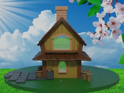 Fairytale house 8 3D model