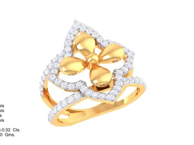   Women Ring MTL 3dm STL OBJ FBX Details 3D print model 8