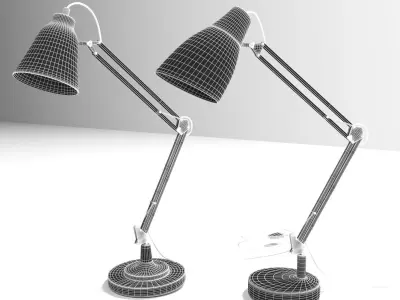 Table lamp collection 3D model