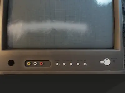 90s Retro Television game Ready Model Low-poly 3D model