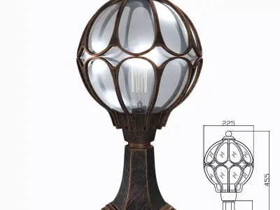Street Light Maytoni O024FL-01G Via 3D model