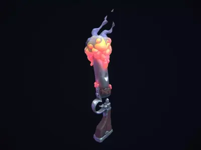 Acid Gun Low-poly 3D model