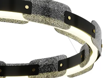 Fuze Chandelier Low-poly 3D model