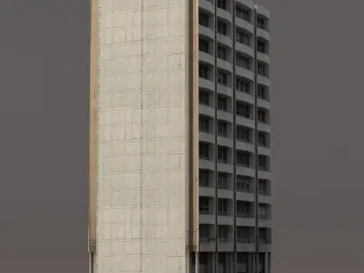 Residential Building 10 Low-poly 3D model
