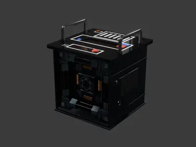 Imperial NS9 Starpath unit Low-poly 3D model