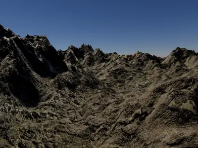 Highlands Terrain Unity Game Ready 3D model