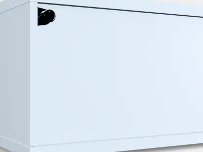BESTA Shelf unit with door 29 Low-poly 3D model