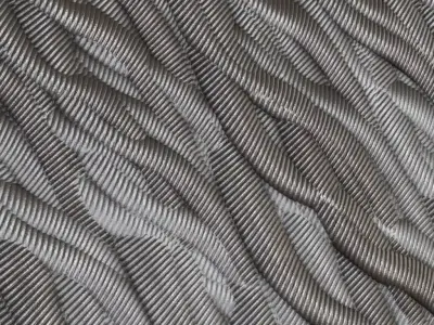 Sci-Fi Black Ribbed Flexible Hose PBR Seamless Texture