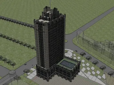 vacation spot-Resort-Fashion Leisure Hotel-0186 3D model
