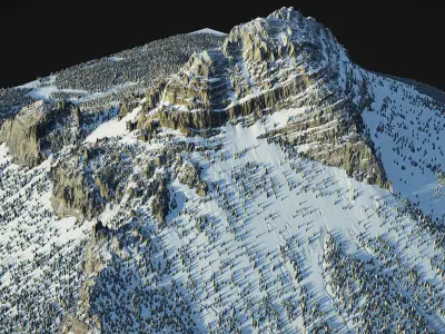 Winter Mountains 3D model