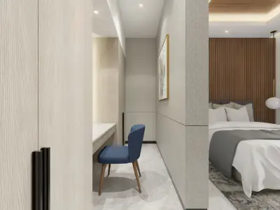 Design Bedroom Modern Low-poly 3D model