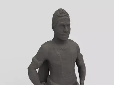 Kedarnath right dwarpal 3D model