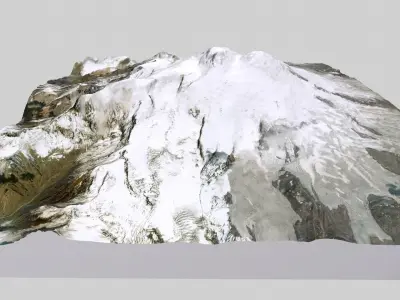 Mountain landscape Elbrus 3D model