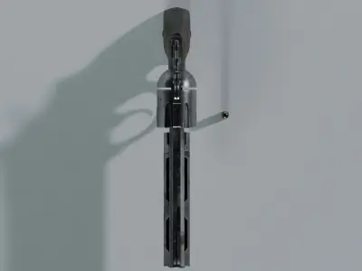 Rugged Sci-Fi Revolver 3D model