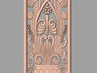 Artcam 3D relief STL models for CNC woodworking E103 3D model