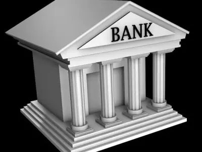 3D Bank Model 3D model