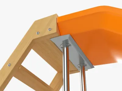 Playground outdoor slide 3D model