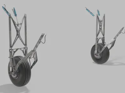  DC-3 Main Landing Gear and Propeller SC 