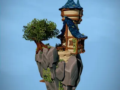Wizard tower 3D model