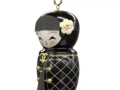 China Doll Bag Low-poly 3D model