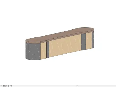 Park Benches 01 Free 3D model