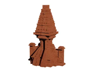 Bajangratu Temple 3D model