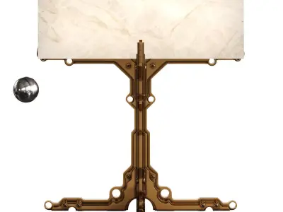 21st gallery Erwan Boulloud Alabaster Table Lamp 3D model