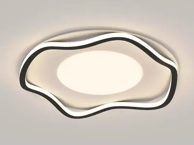 Minimaslist cloud shape ceiling lamp 3D model