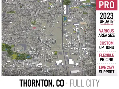 Thornton Low-poly 3D model