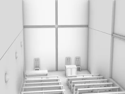 Church Of Light by Tadao Ando  3D model