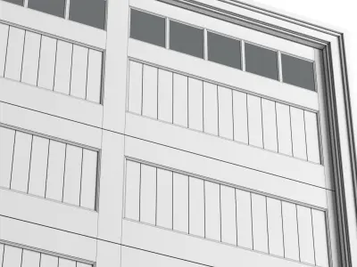 Automatic Classic Modern Garage Doors  3D model