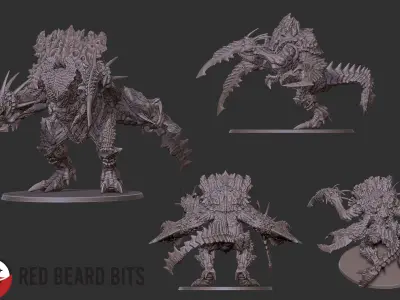 Xenoteras Destroyers 3D print model