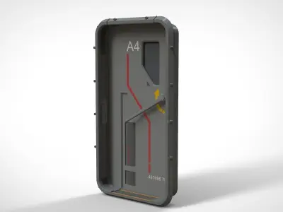 sci fi door 14 3D model