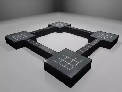 3D SCI FI interior 3D model