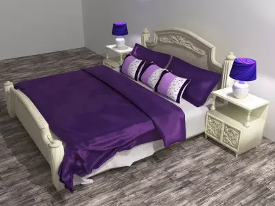 Classic Bed 8K 3D model