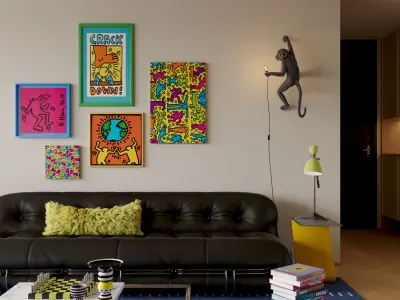 Colorful living room 3D model