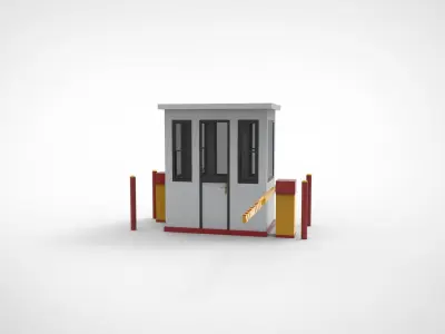 parking locket ticket Low-poly 3D model