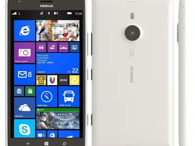 Nokia Lumia 1520 white 3D model