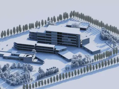 School-University -High School 3D model