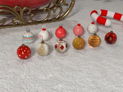 Christmas village 3D model