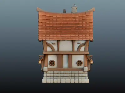 Mediaval Fantasy Stone House EM-15 3D model