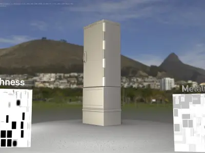 Electrical Distribution Cabinet 10 Low-poly 3D model