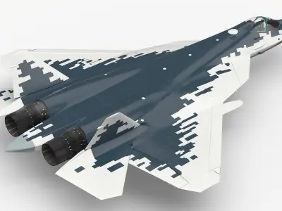  Advanced Tactical Fighter Jet Grey White Camo 