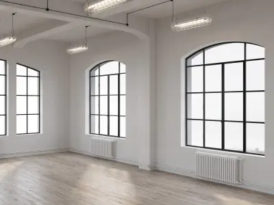 Scene of empty interior for 3dsMax  in Corona Renderer   3D model