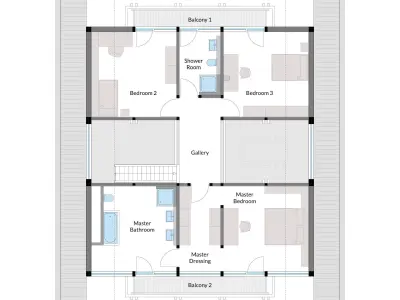 HUF HOUSE WOOD  Low-poly 3D model
